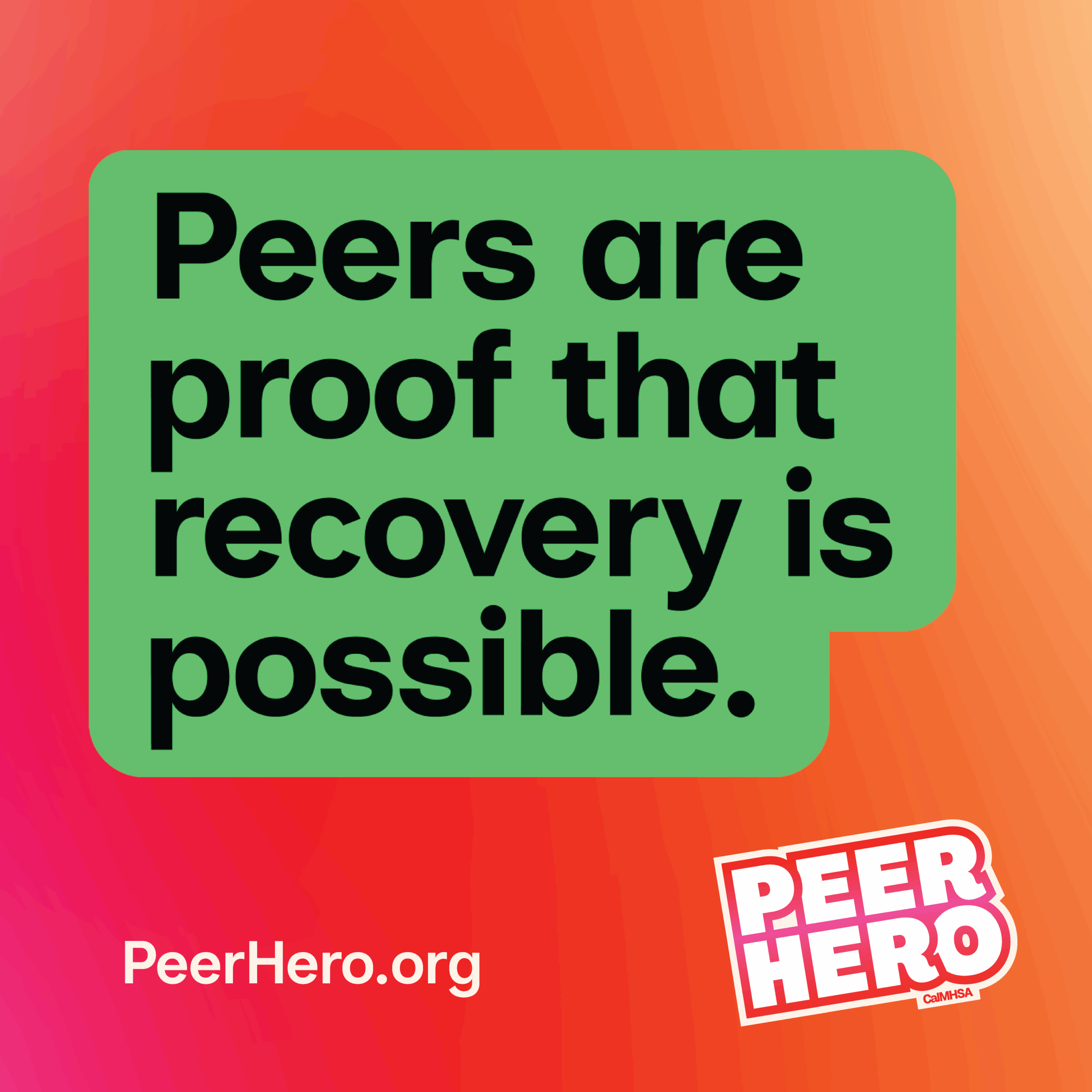Peers are proof that recovery is possible. Click to watch the video.